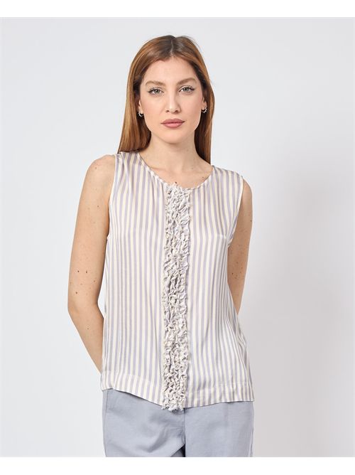 Alessia Santi Striped Blouse with Round Neck ALESSIA SANTI | 511SD45070519020-01